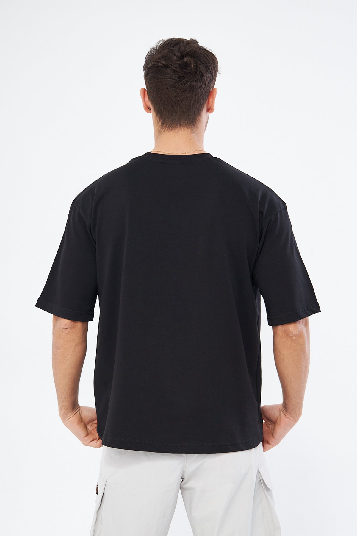 Mesfeno Men’s Basic Oversized Cotton Crew Neck Heavyweight T-Shirt