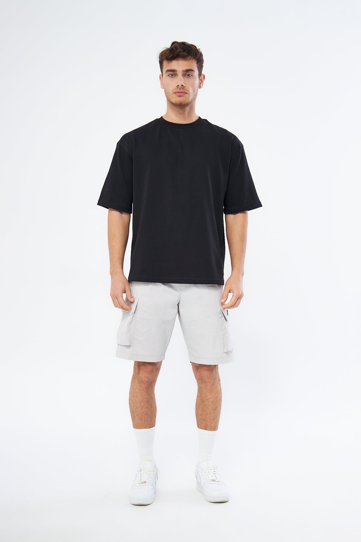 Mesfeno Men’s Basic Oversized Cotton Crew Neck Heavyweight T-Shirt