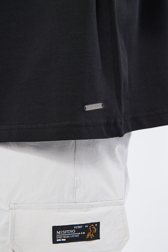 Mesfeno Men’s Basic Oversized Cotton Crew Neck Heavyweight T-Shirt