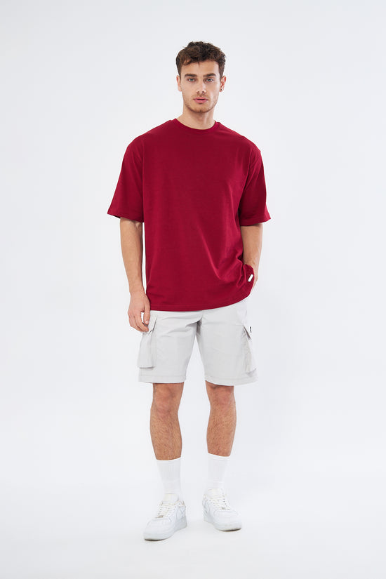 Mesfeno Men’s Basic Oversized Cotton Crew Neck Heavyweight T-Shirt