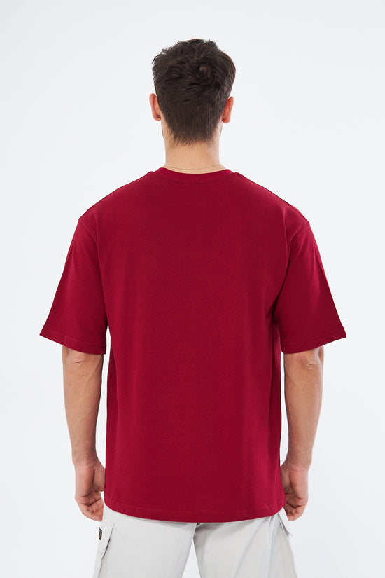 Mesfeno Men’s Basic Oversized Cotton Crew Neck Heavyweight T-Shirt