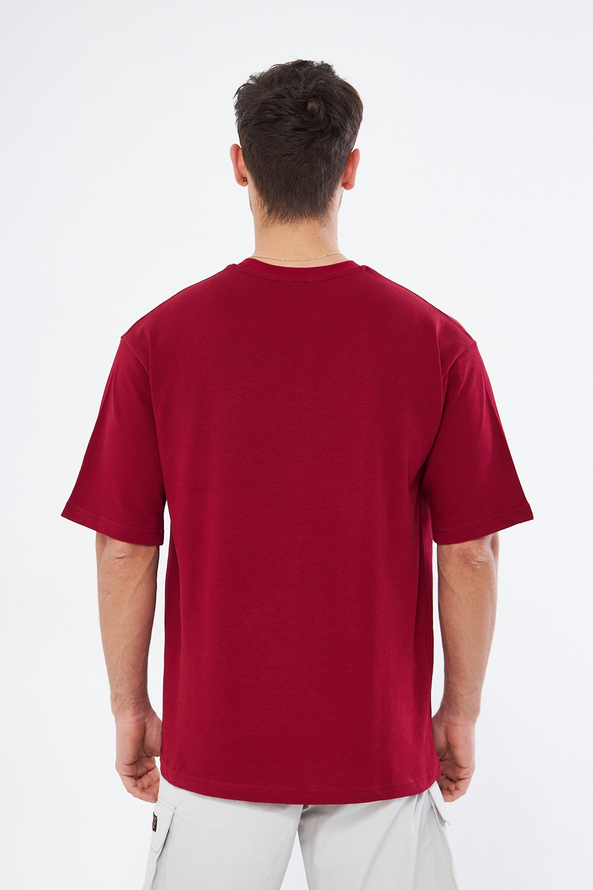 Mesfeno Men’s Basic Oversized Cotton Crew Neck Heavyweight T-Shirt