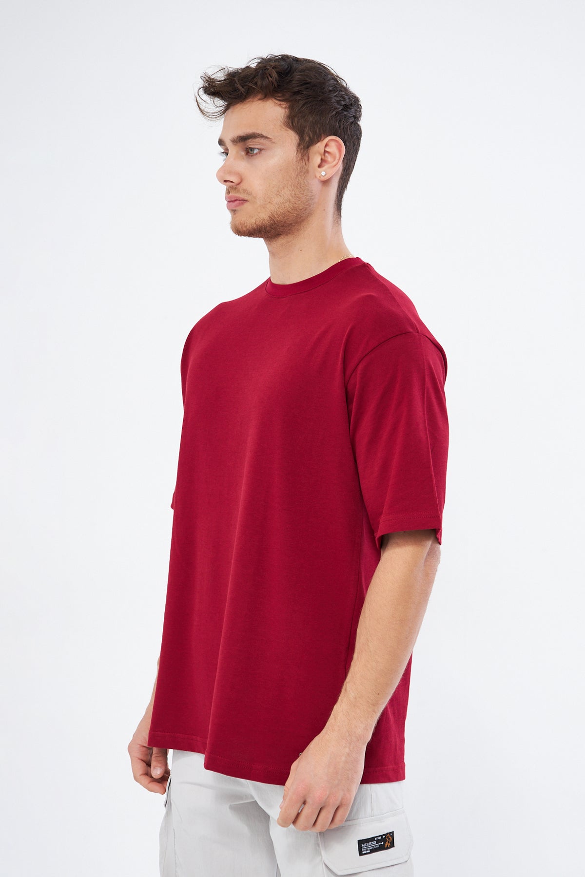 Mesfeno Men’s Basic Oversized Cotton Crew Neck Heavyweight T-Shirt