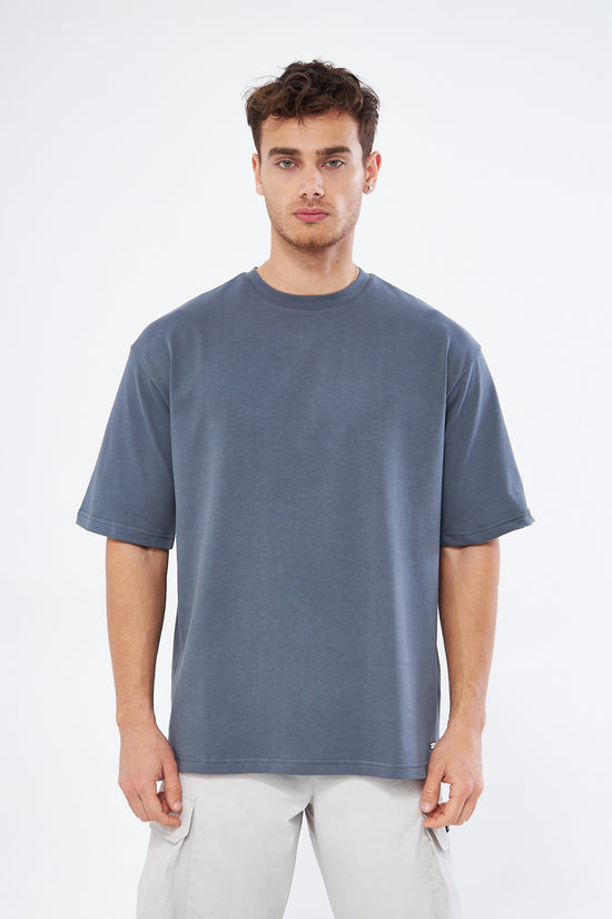 Mesfeno Men’s Basic Oversized Cotton Crew Neck Heavyweight T-Shirt