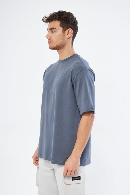 Mesfeno Men’s Basic Oversized Cotton Crew Neck Heavyweight T-Shirt