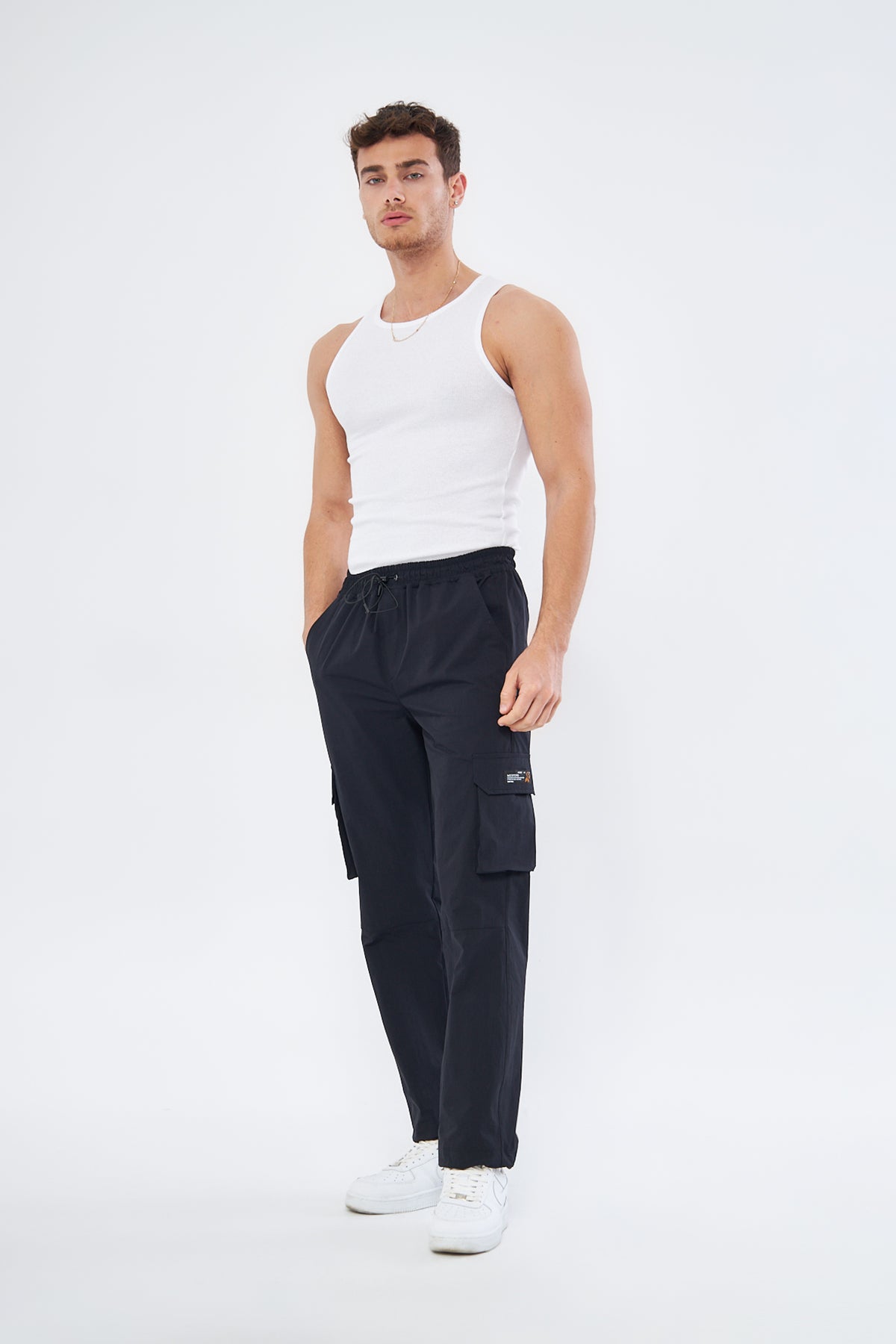 Mesfeno Men’s Parachute Pants Loose Fit