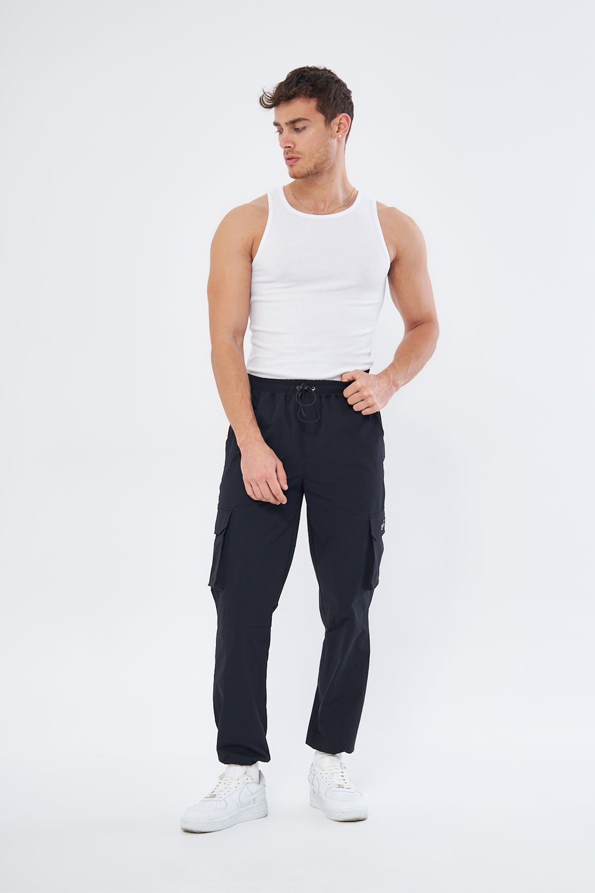 Mesfeno Men’s Parachute Pants Loose Fit
