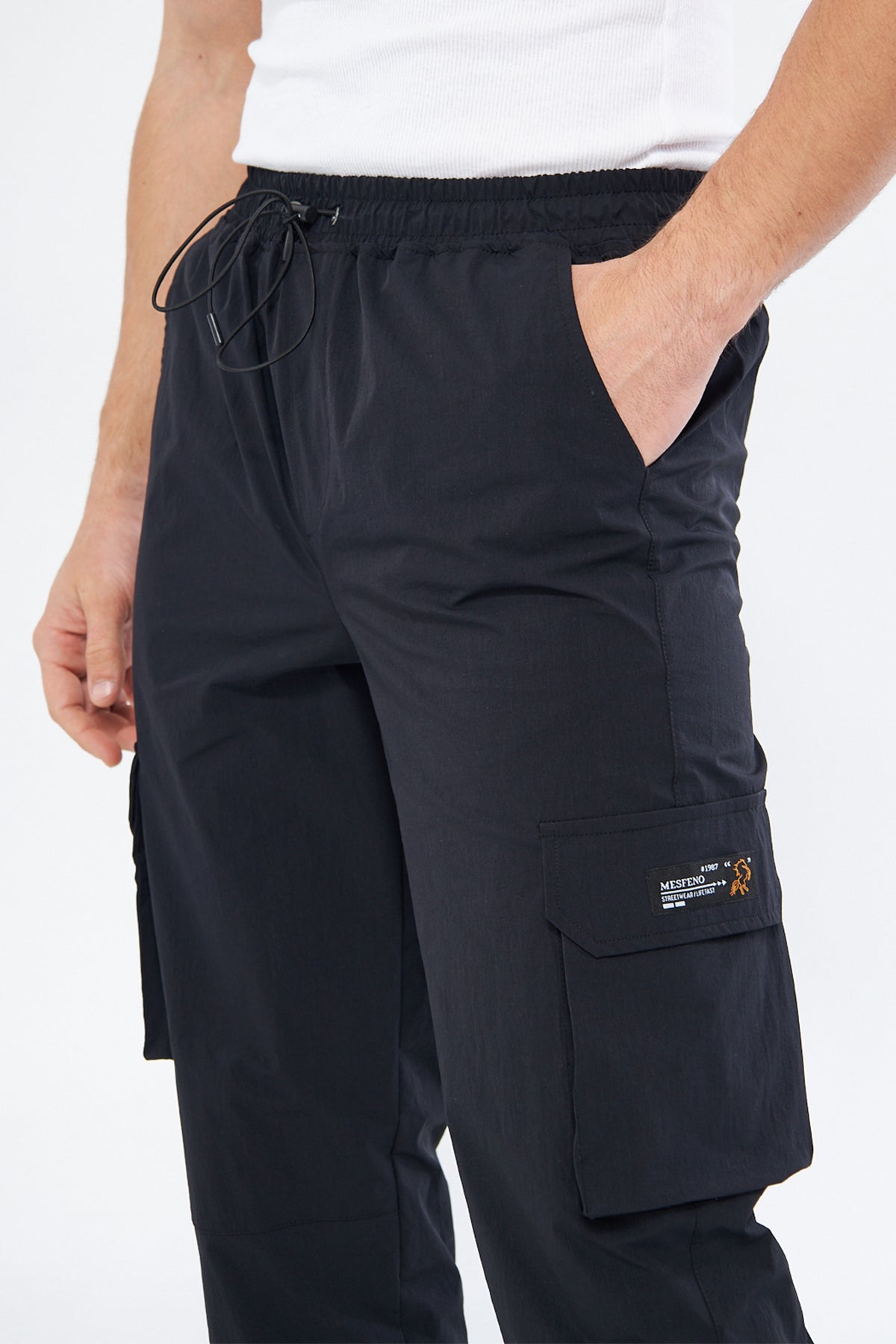 Mesfeno Men’s Parachute Pants Loose Fit
