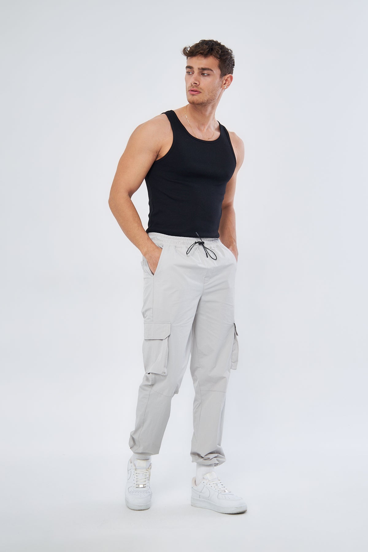 Mesfeno Men’s Parachute Pants Loose Fit