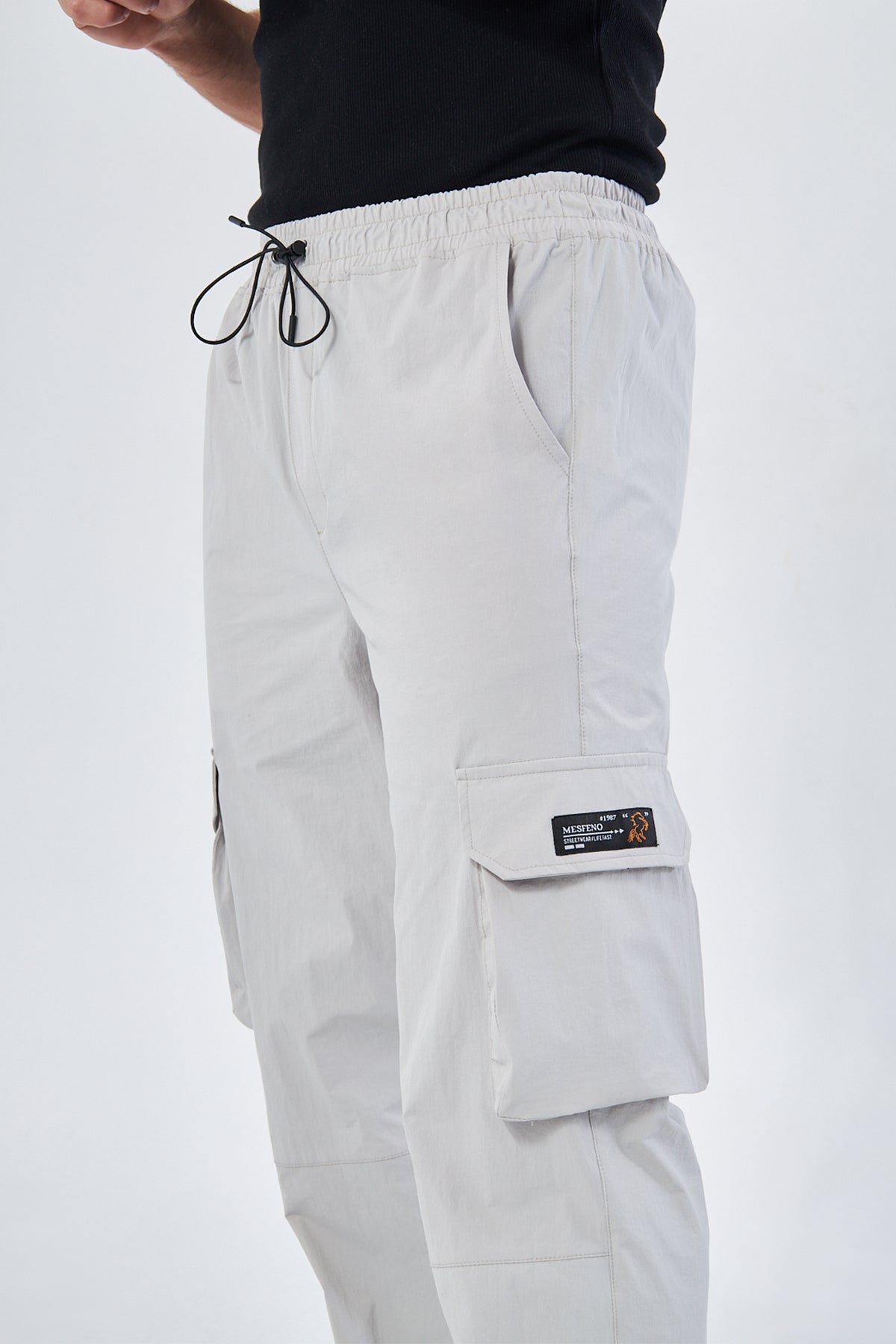 Mesfeno Men’s Parachute Pants Loose Fit