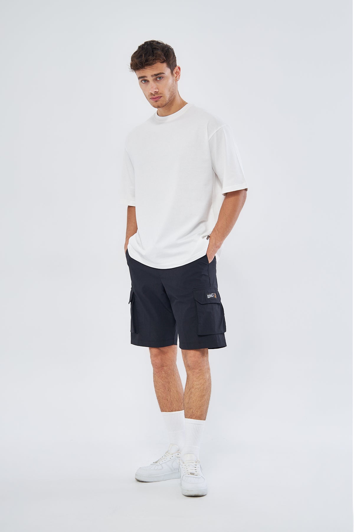 Mesfeno Men's Shorts Lycra Stretch Parachute Fabric