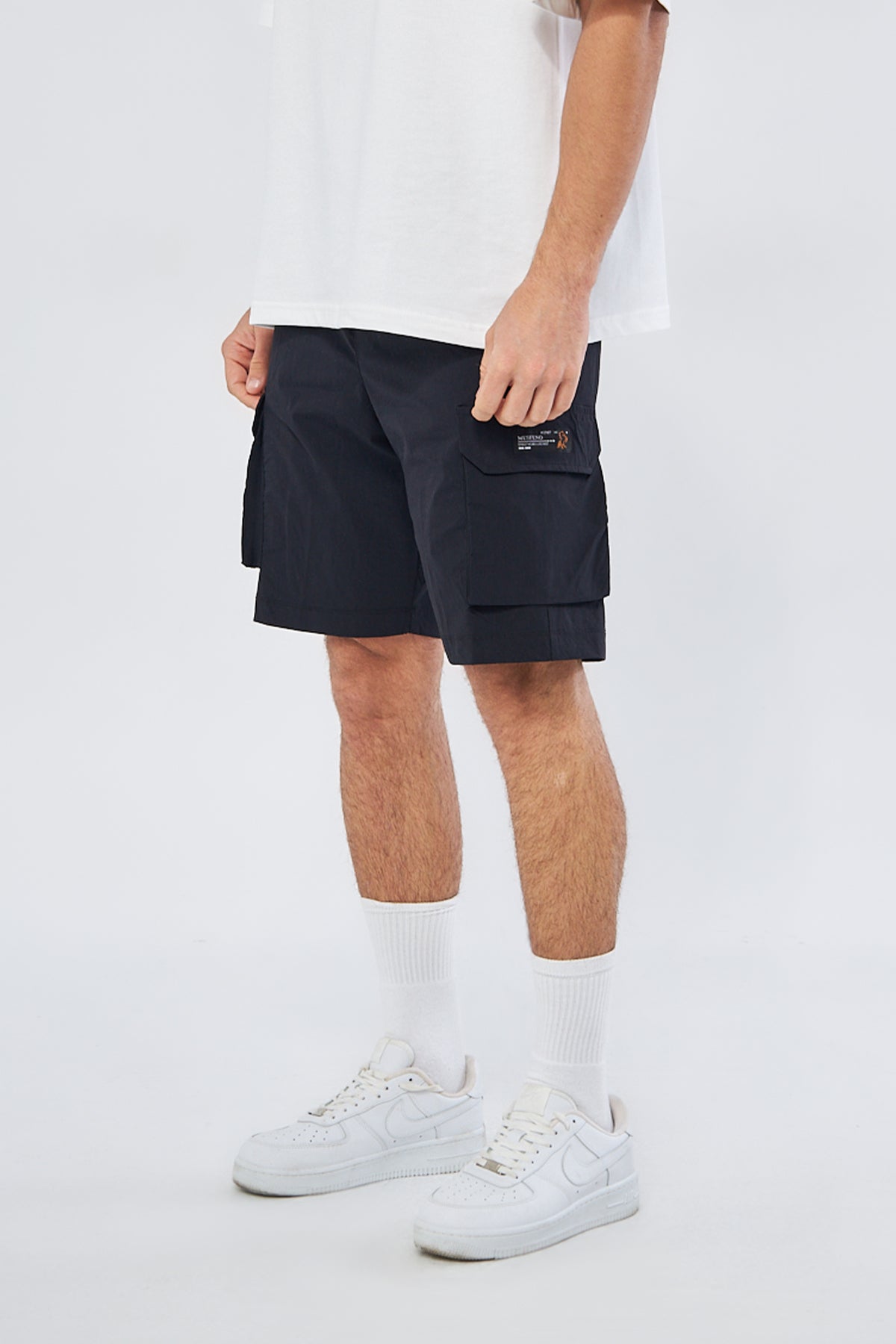Mesfeno Men's Shorts Lycra Stretch Parachute Fabric