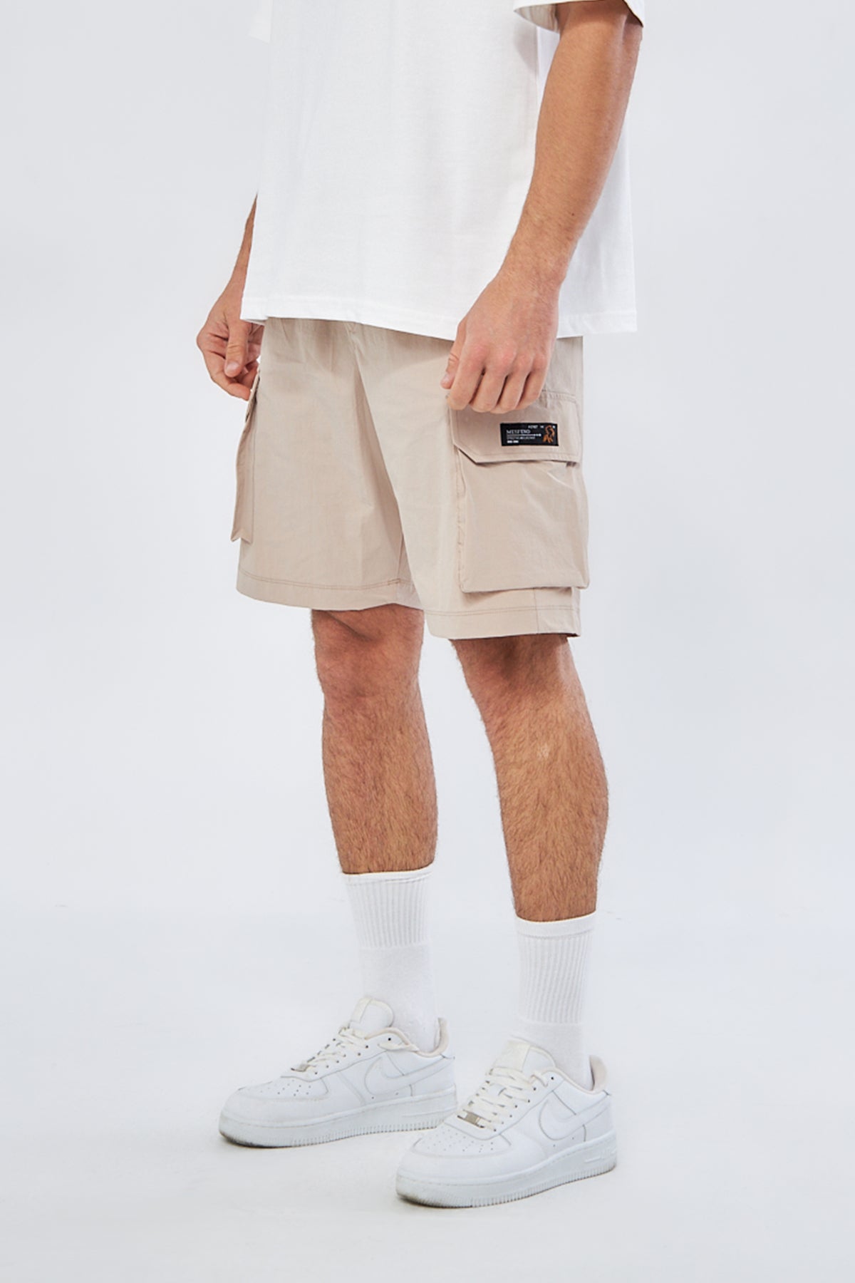Mesfeno Men's Shorts Lycra Stretch Parachute Fabric