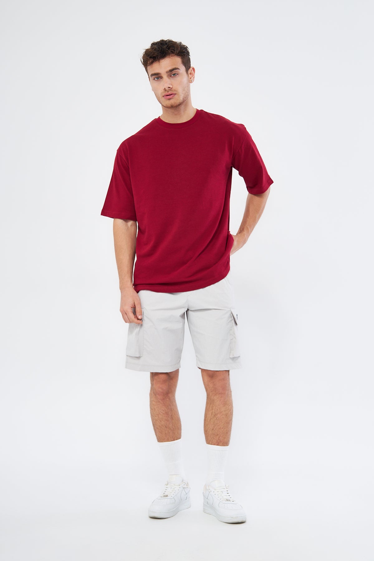 Mesfeno Men's Shorts Lycra Stretch Parachute Fabric