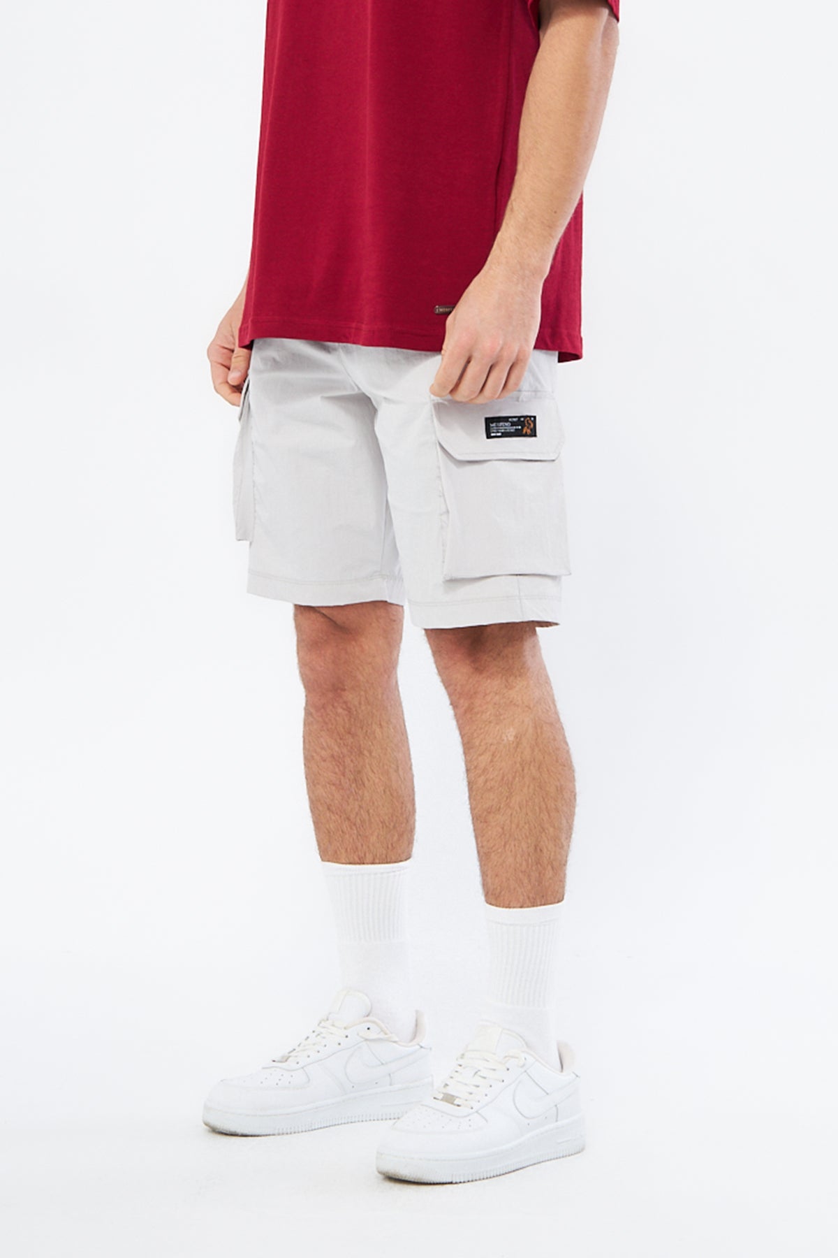 Mesfeno Men's Shorts Lycra Stretch Parachute Fabric