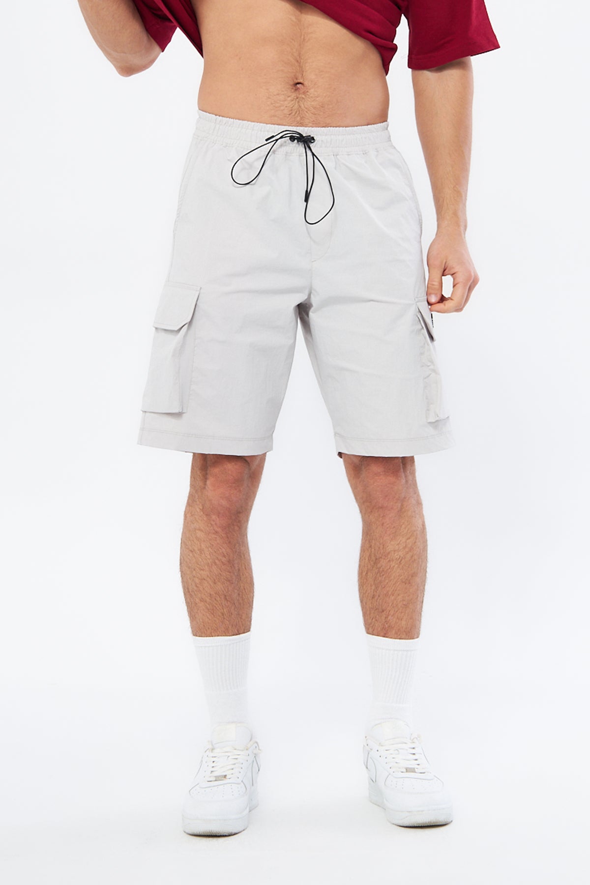 Mesfeno Men's Shorts Lycra Stretch Parachute Fabric