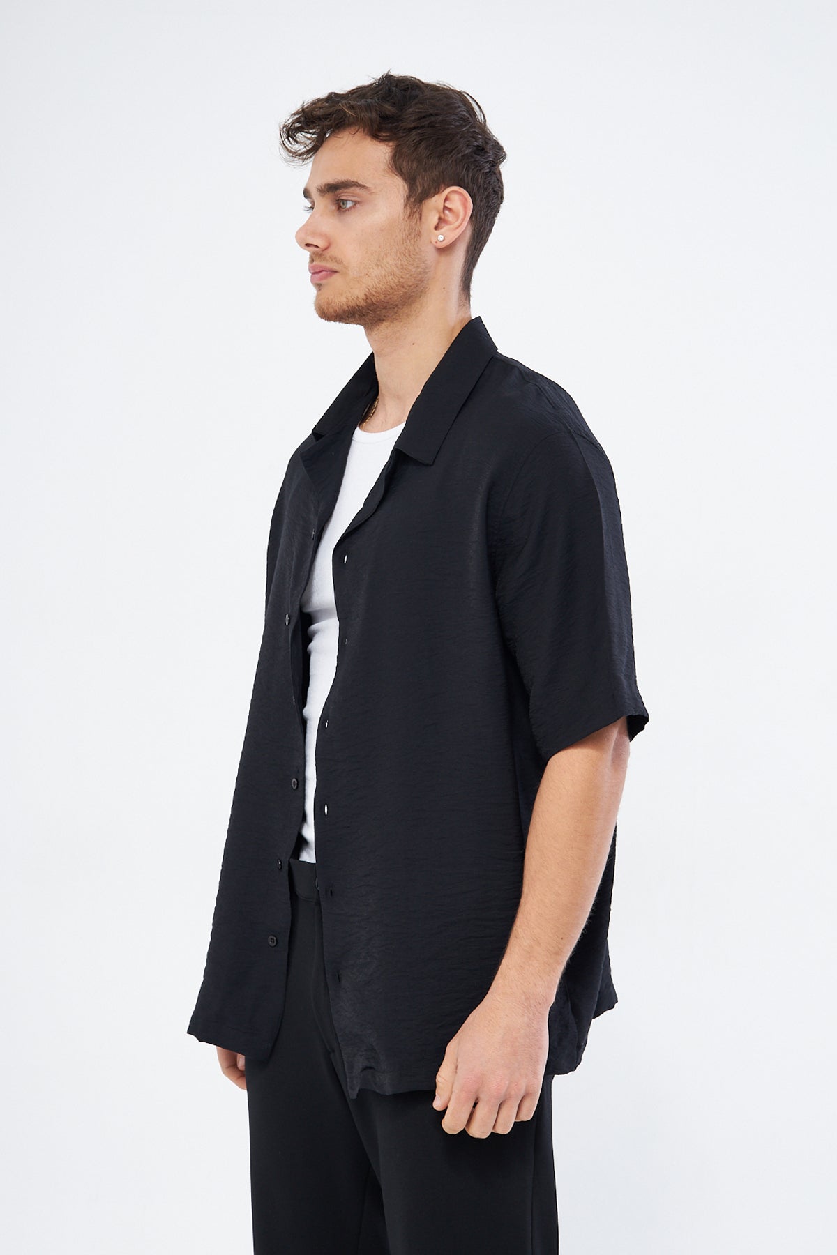 Mesfeno Black Printed Shirt