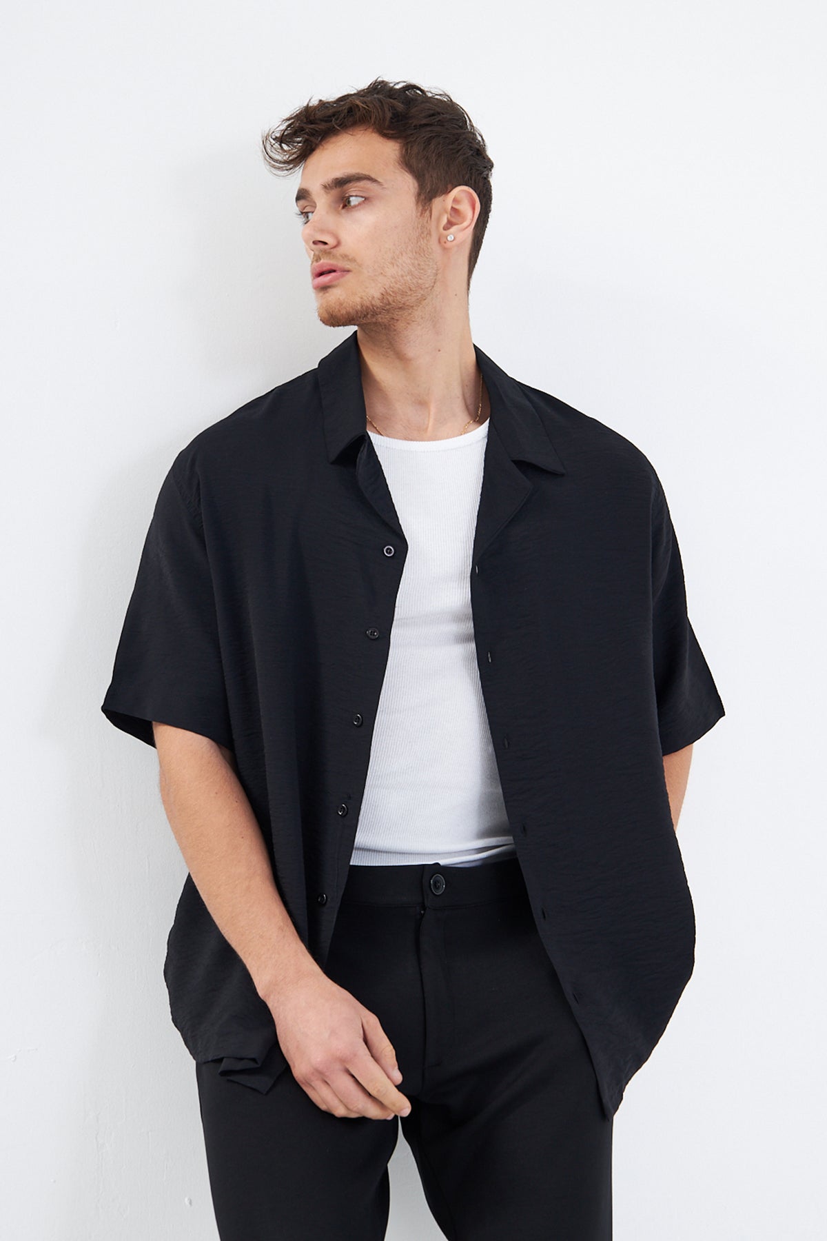 Mesfeno Black Printed Shirt