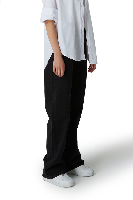 Mesfeno Palazzo Women's Pants Denim Fabri