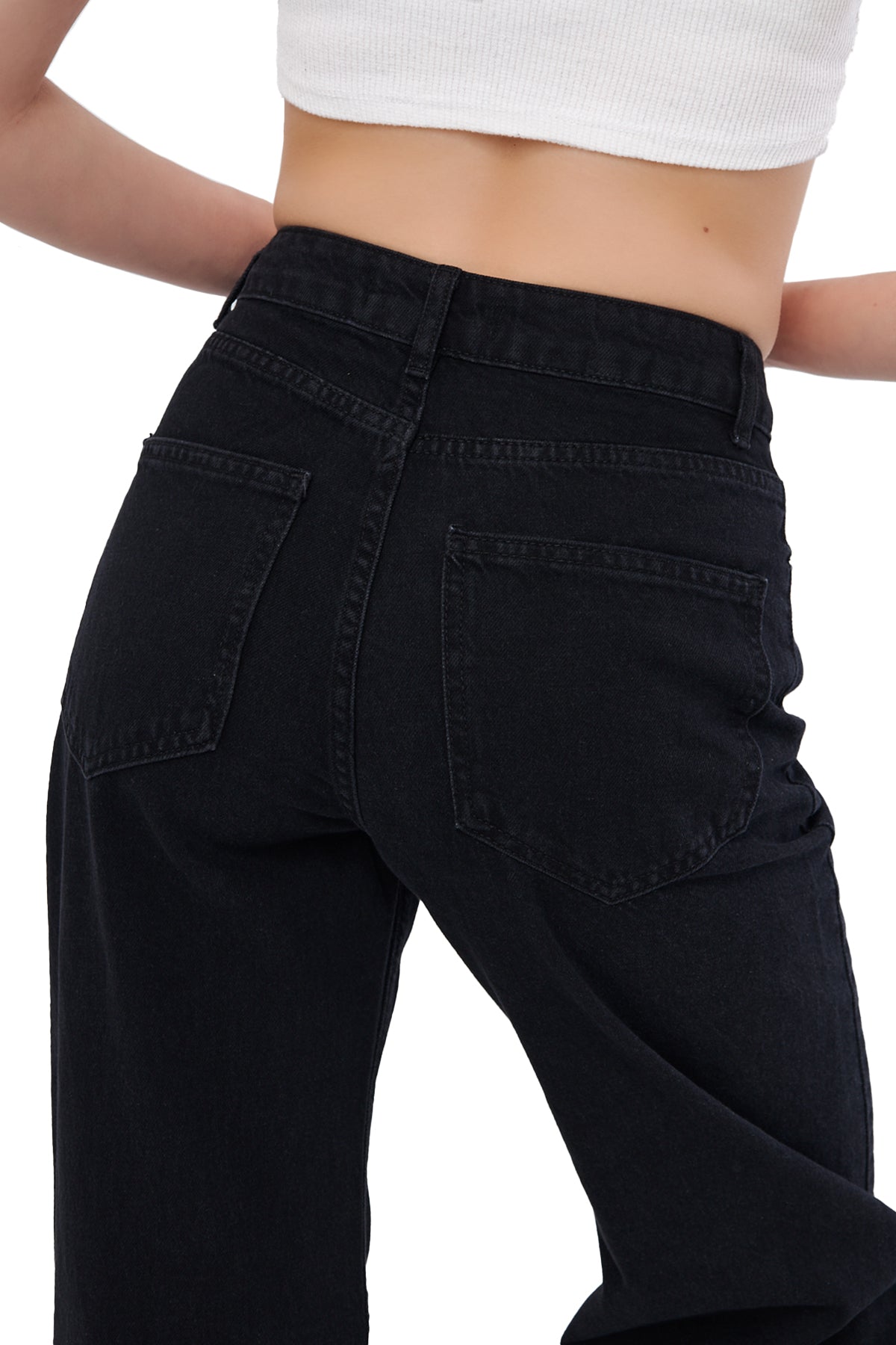 Mesfeno Palazzo Women's Pants Denim Fabri