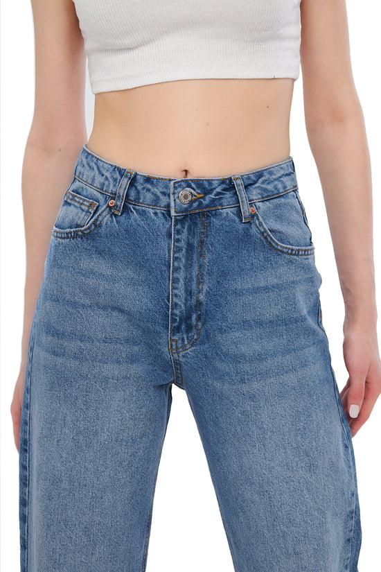 Mesfeno Palazzo Women's Pants Denim Fabri