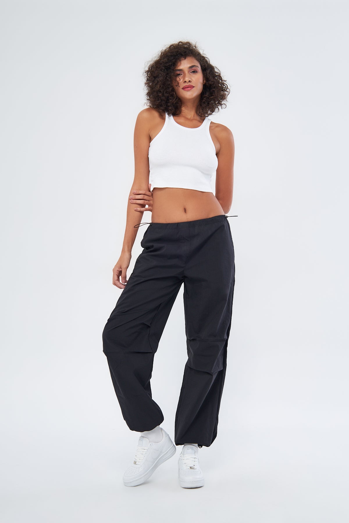 Mesfeno Women's Parachute Pants Water-Resistant Fabric