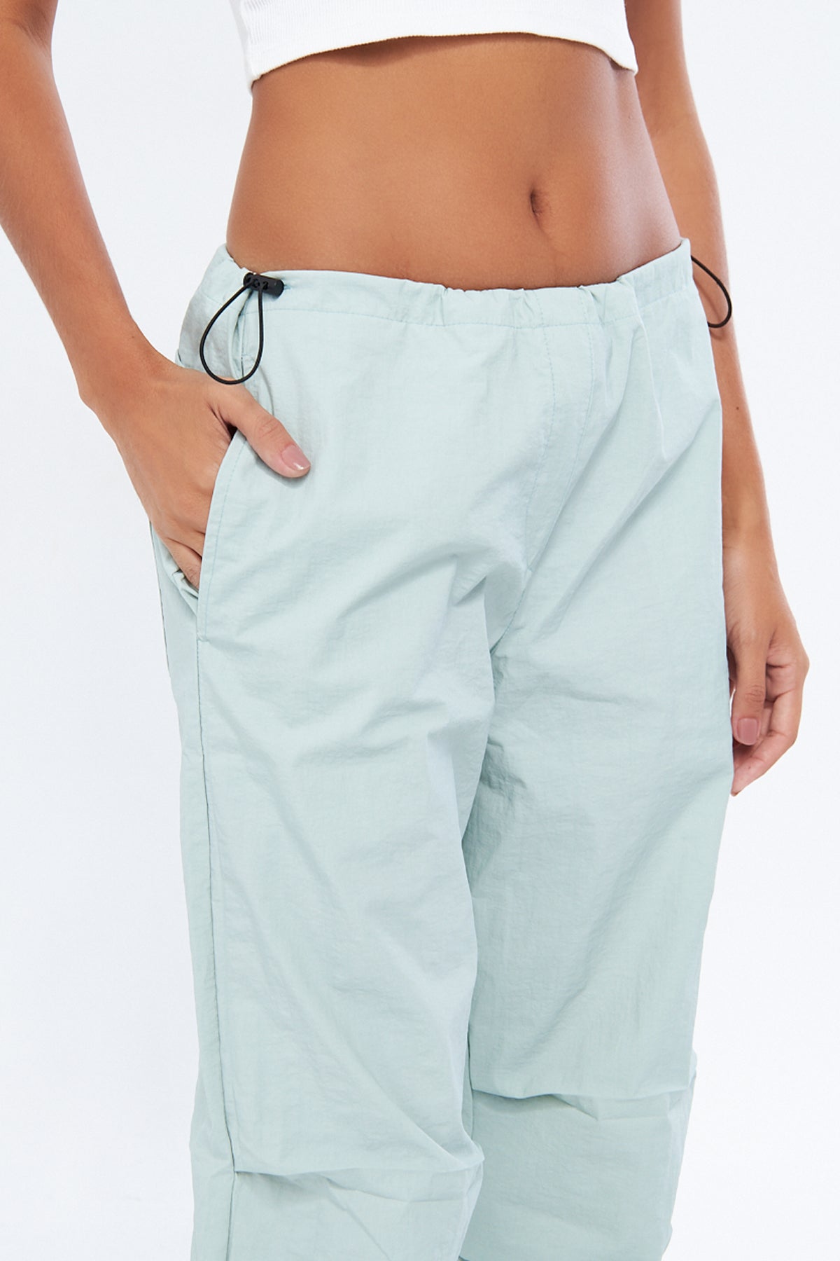 Mesfeno Women's Parachute Pants Water-Resistant Fabric
