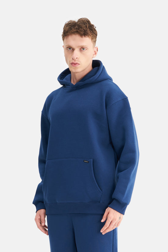 Mesfeno Men's Oversized Washed Fleece 3-Thread Hoodie