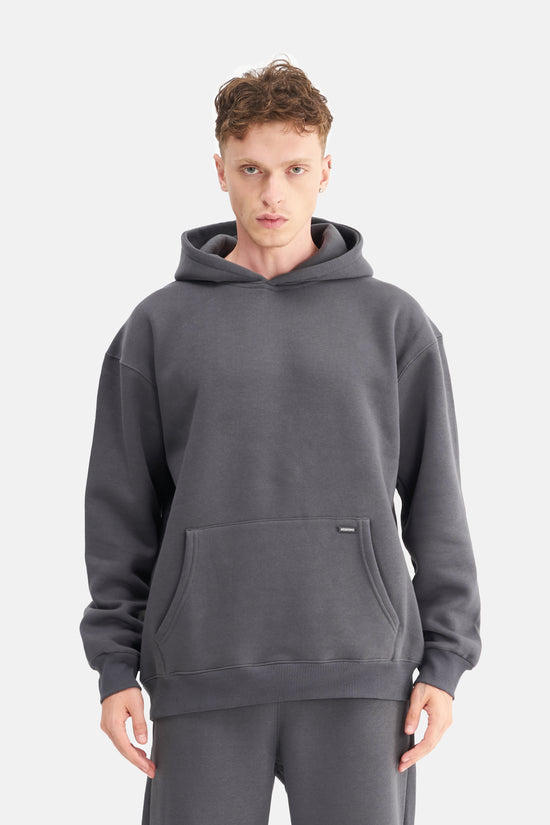 Mesfeno Men's Oversized Washed Fleece 3-Thread Hoodie