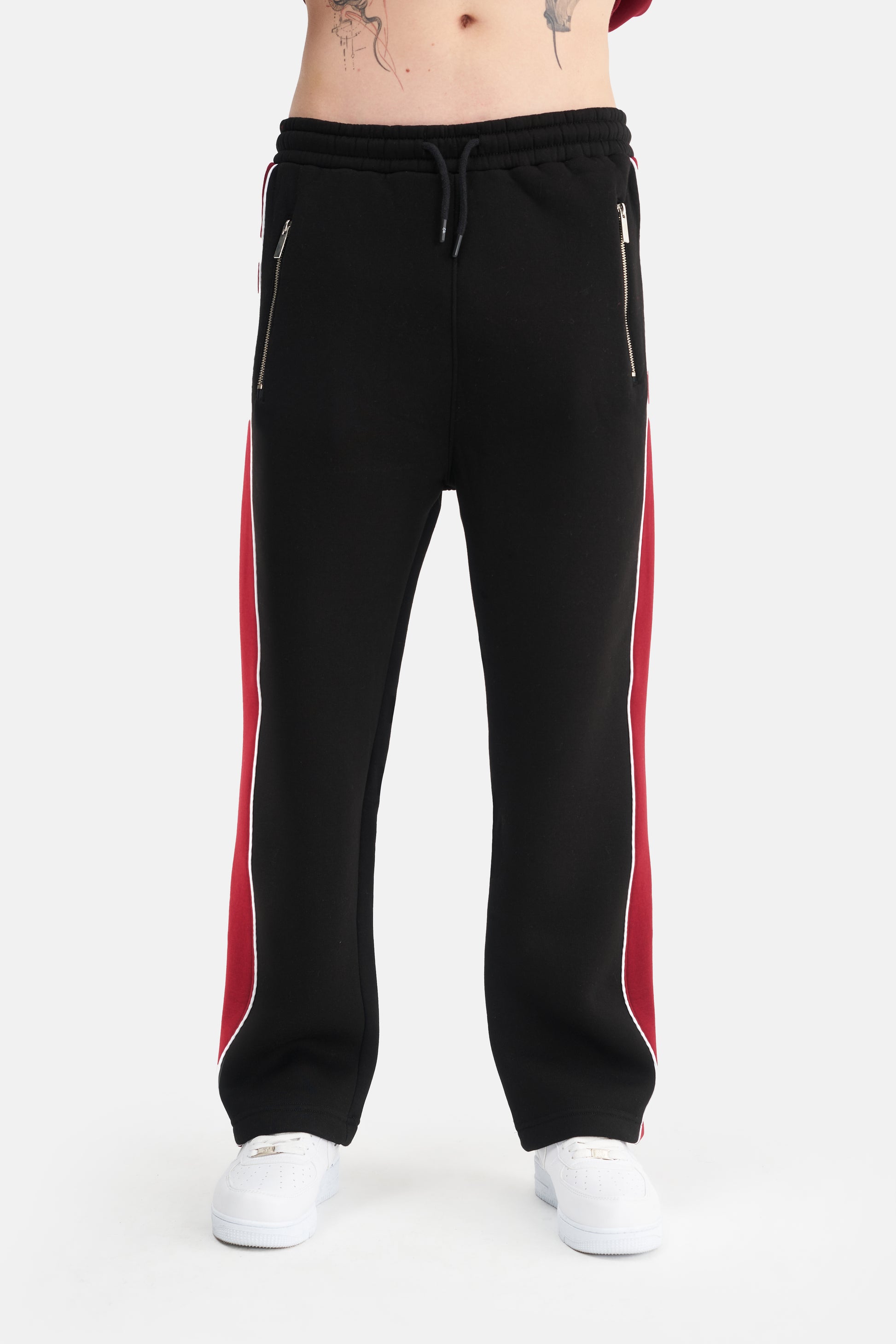 Mesfeno Men's Side Stripe Detail Baggy Pants