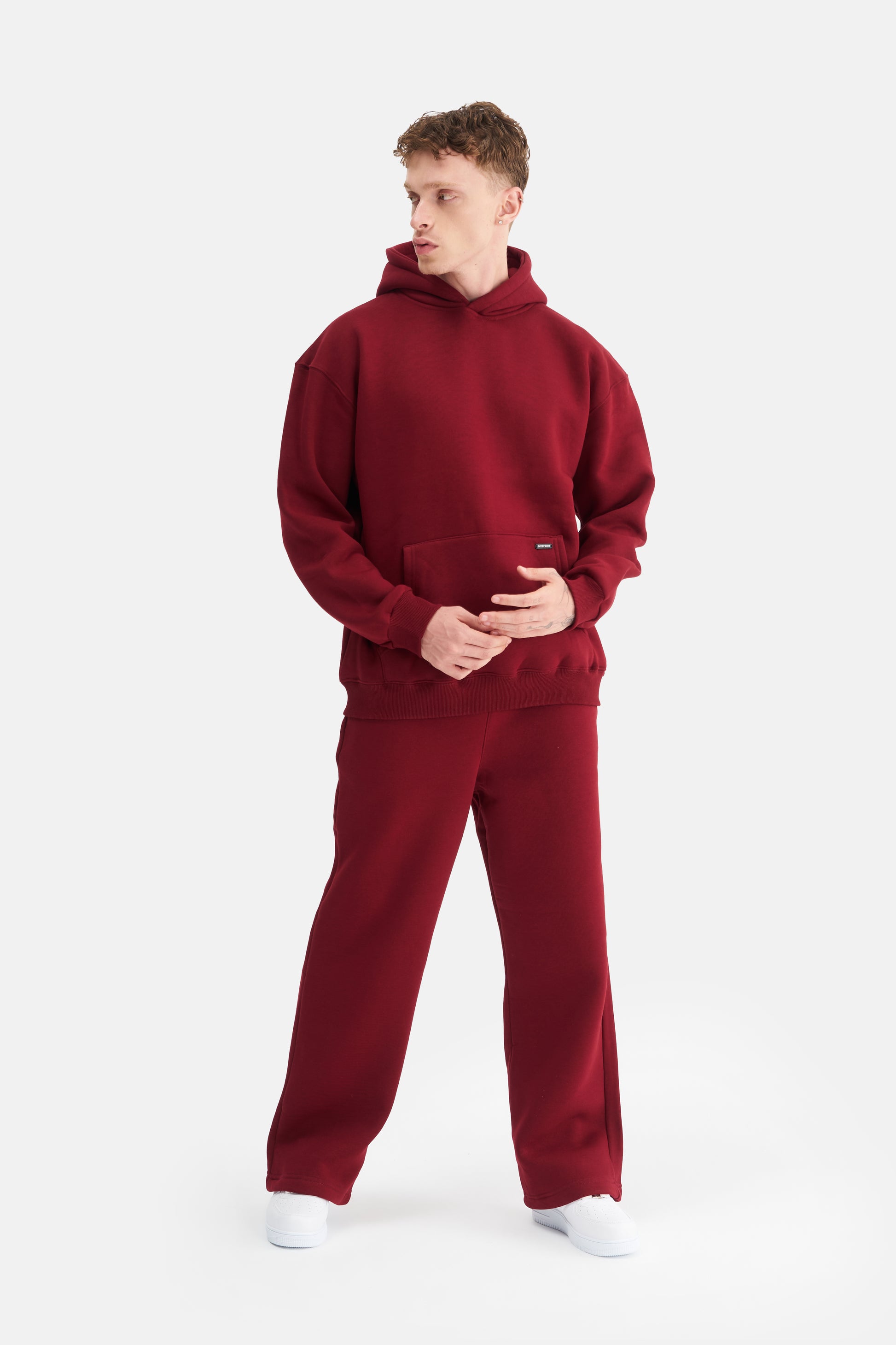 Mesfeno Men’s Elastic Waist Jogger Basic Baggy Pants