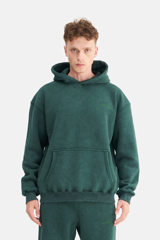 Mesfeno Men's Oversized Washed Embroidered Sweatshirt
