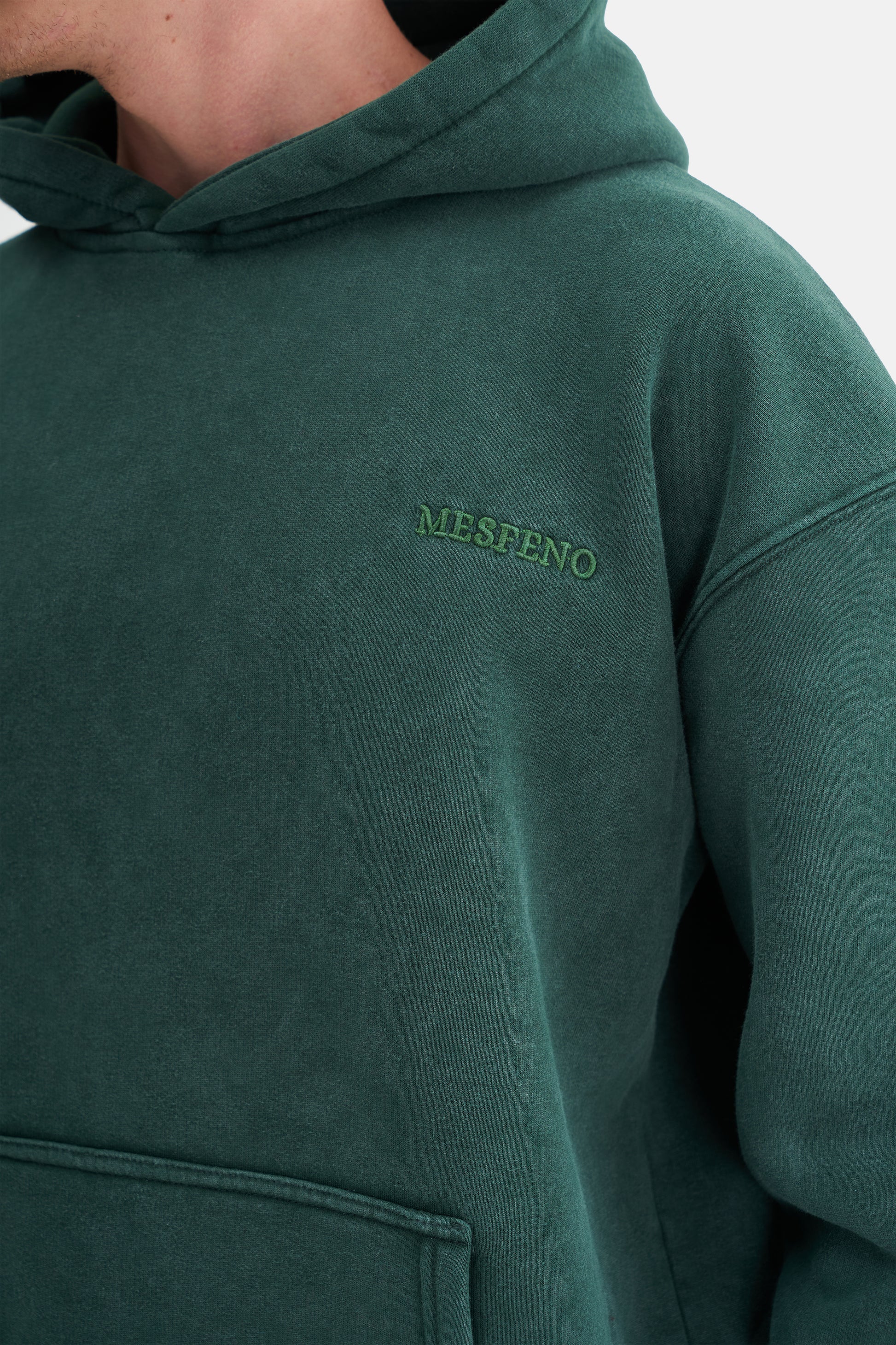 Mesfeno Men's Oversized Washed Embroidered Sweatshirt
