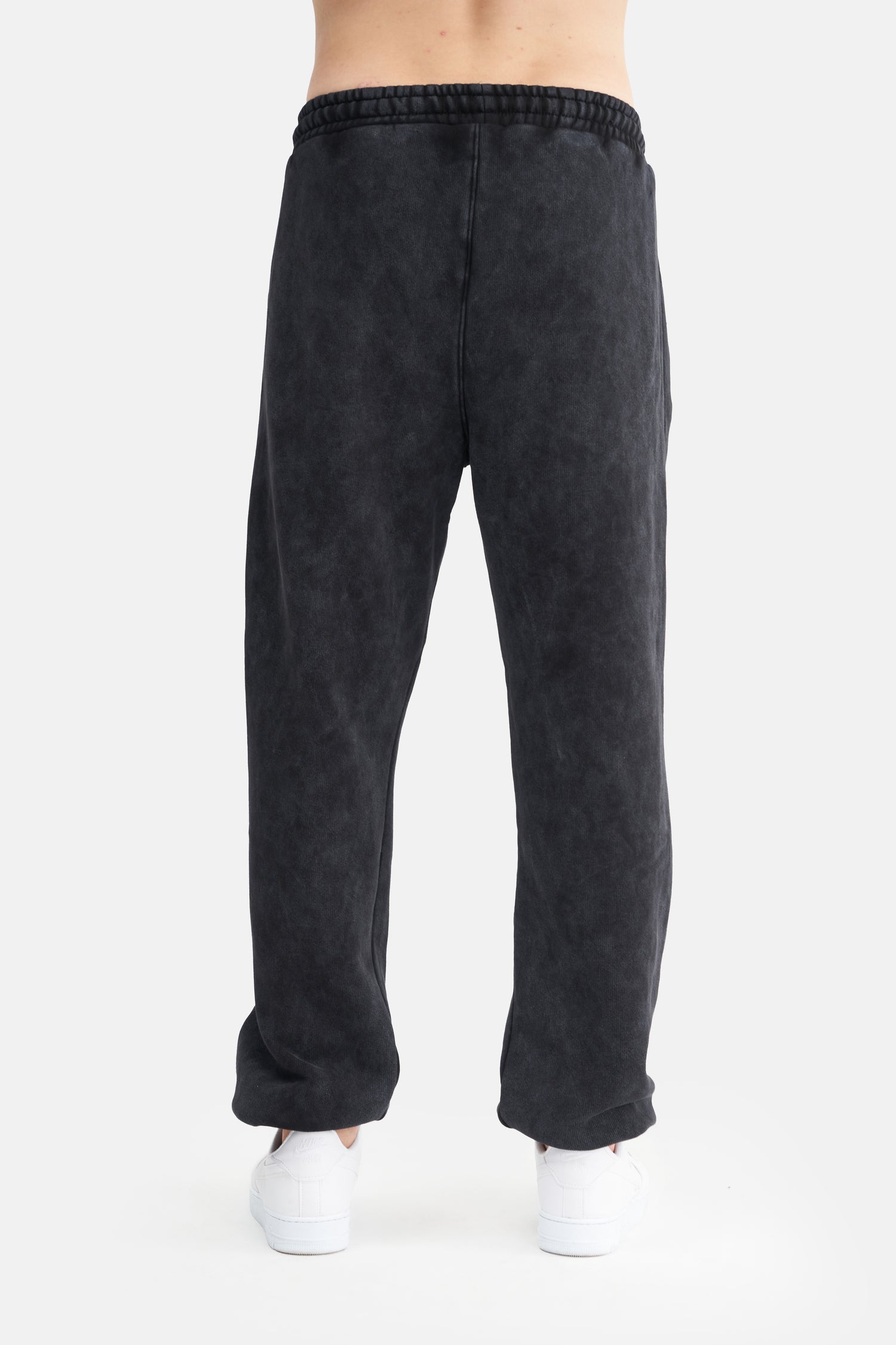 Mesfeno Men’s Elastic Waist and Cuffed Effect Washed Jogger Pants