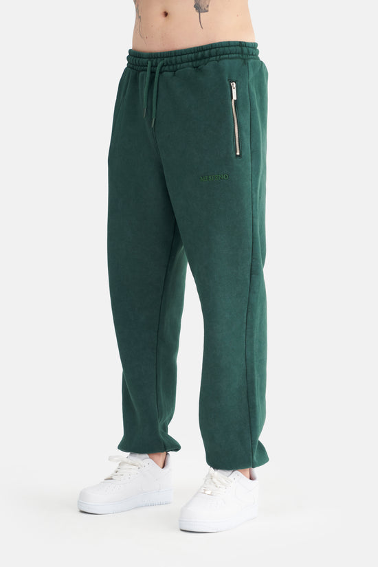 Mesfeno Men’s Elastic Waist and Cuffed Effect Washed Jogger Pants