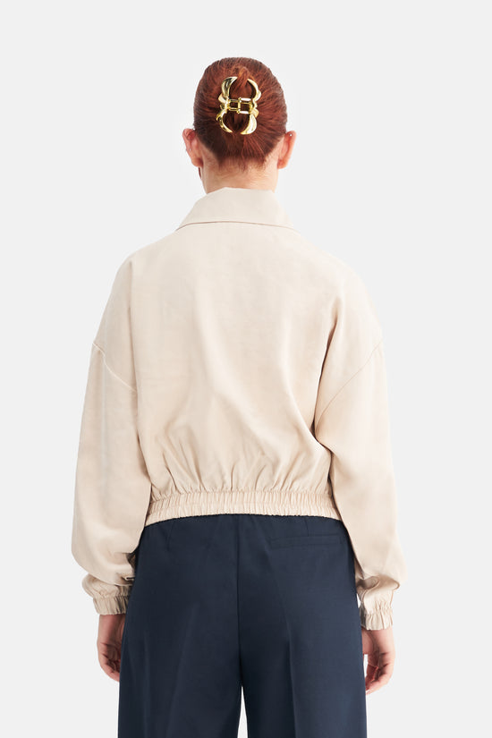 Mesfeno Women's Wide Collar Modal Blend Jacket