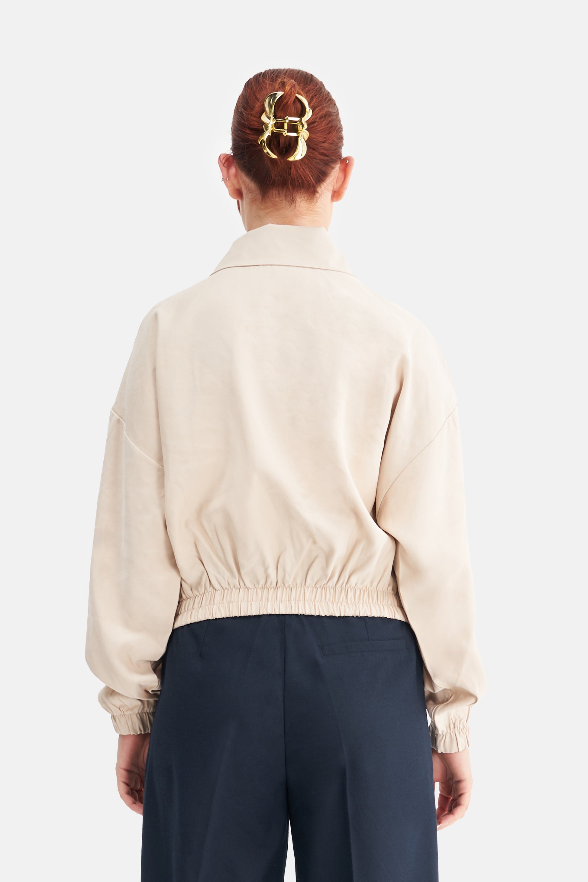Mesfeno Women's Wide Collar Modal Blend Jacket