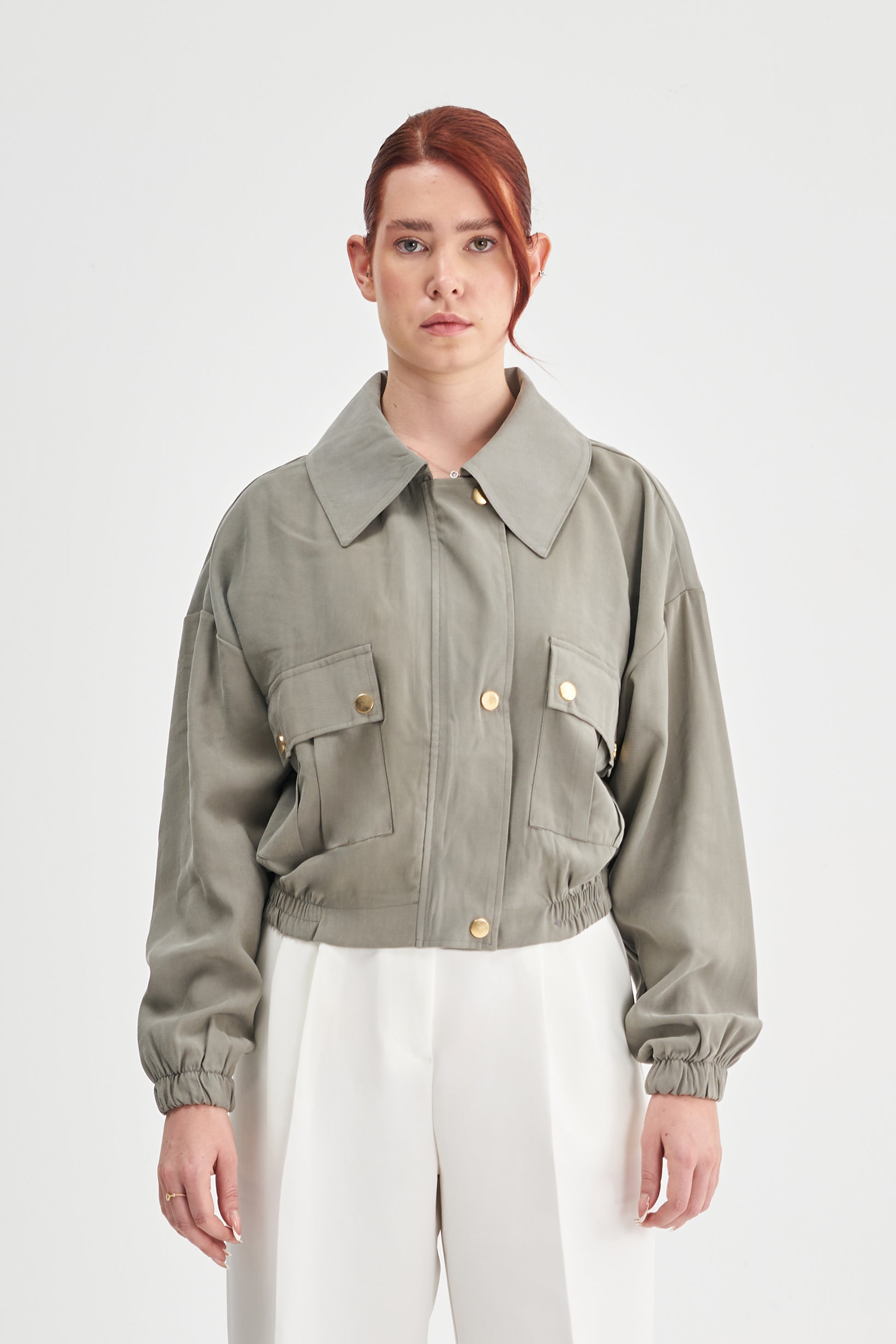 Mesfeno Women's Wide Collar Modal Blend Jacket