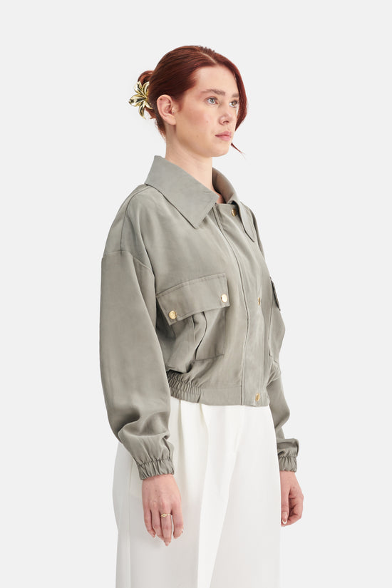 Mesfeno Women's Wide Collar Modal Blend Jacket