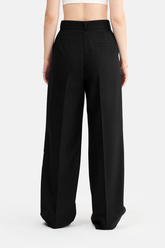 Mesfeno Women's High Waist Stretch Double Pleat Palazzo Pants