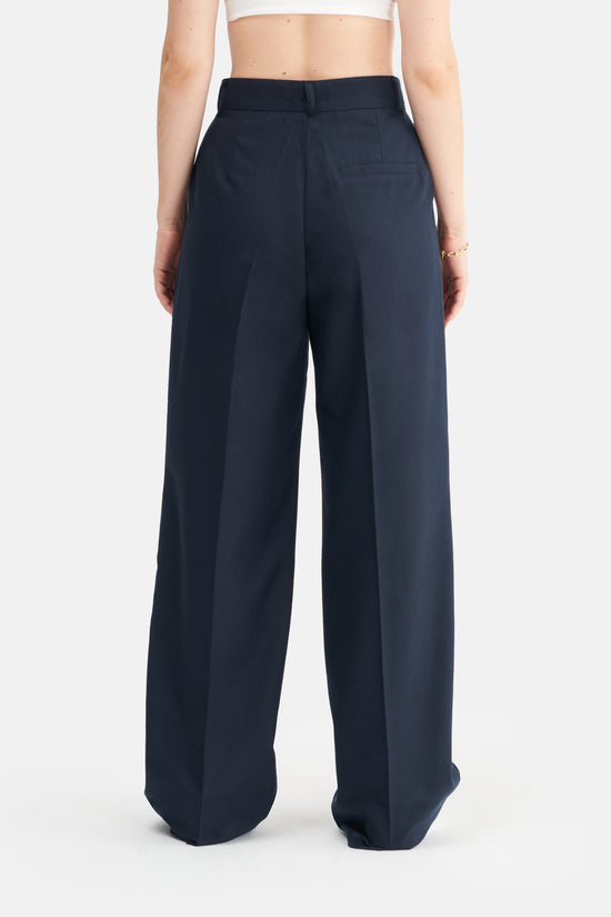 Mesfeno Women's High Waist Stretch Double Pleat Palazzo Pants