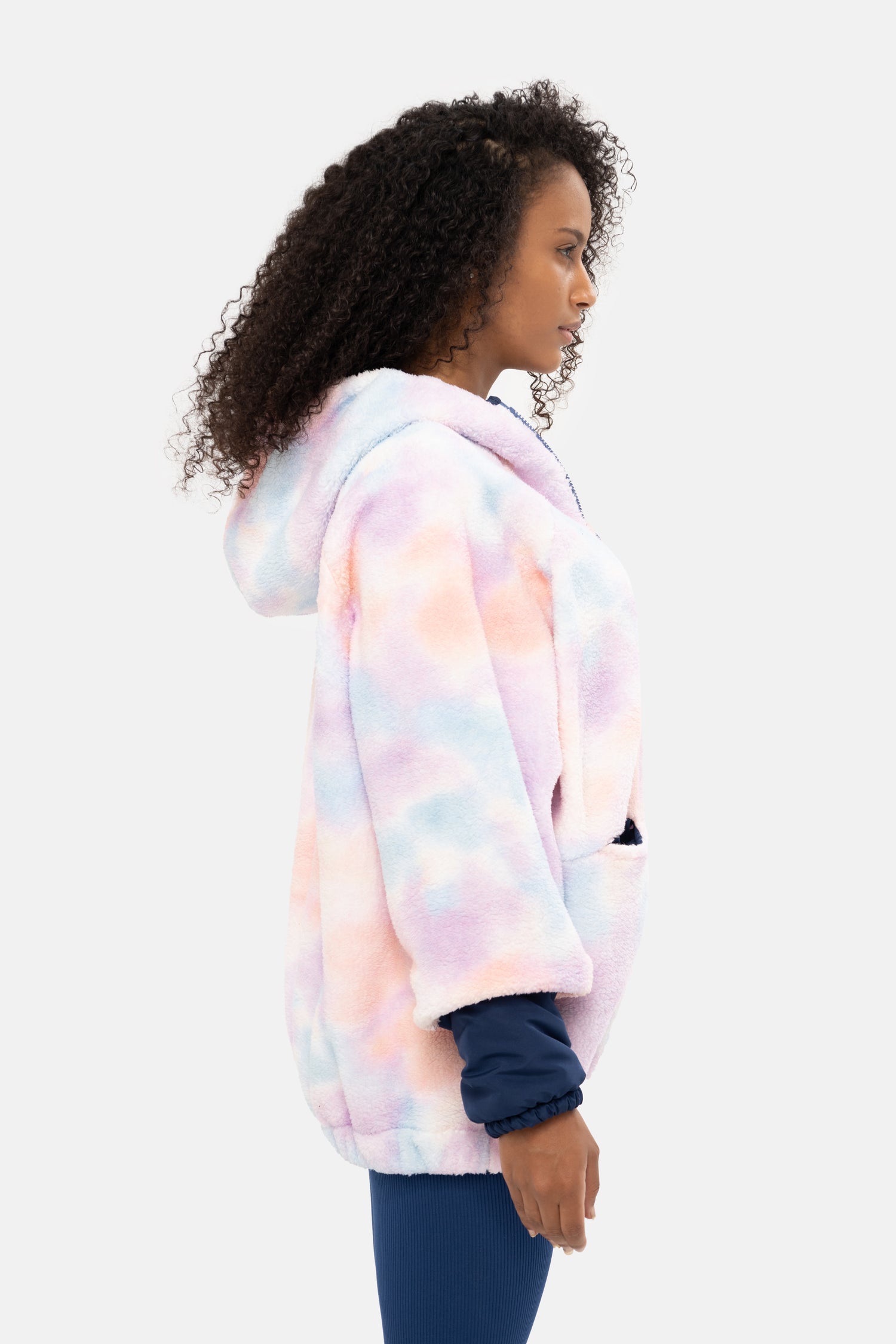 Mesfeno Oversized Plush Welsoft Half-Zip Women's Sweatshirt