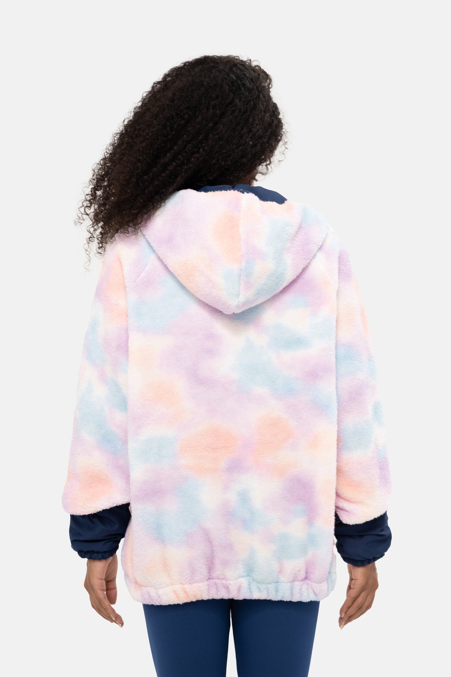 Mesfeno Oversized Plush Welsoft Half-Zip Women's Sweatshirt