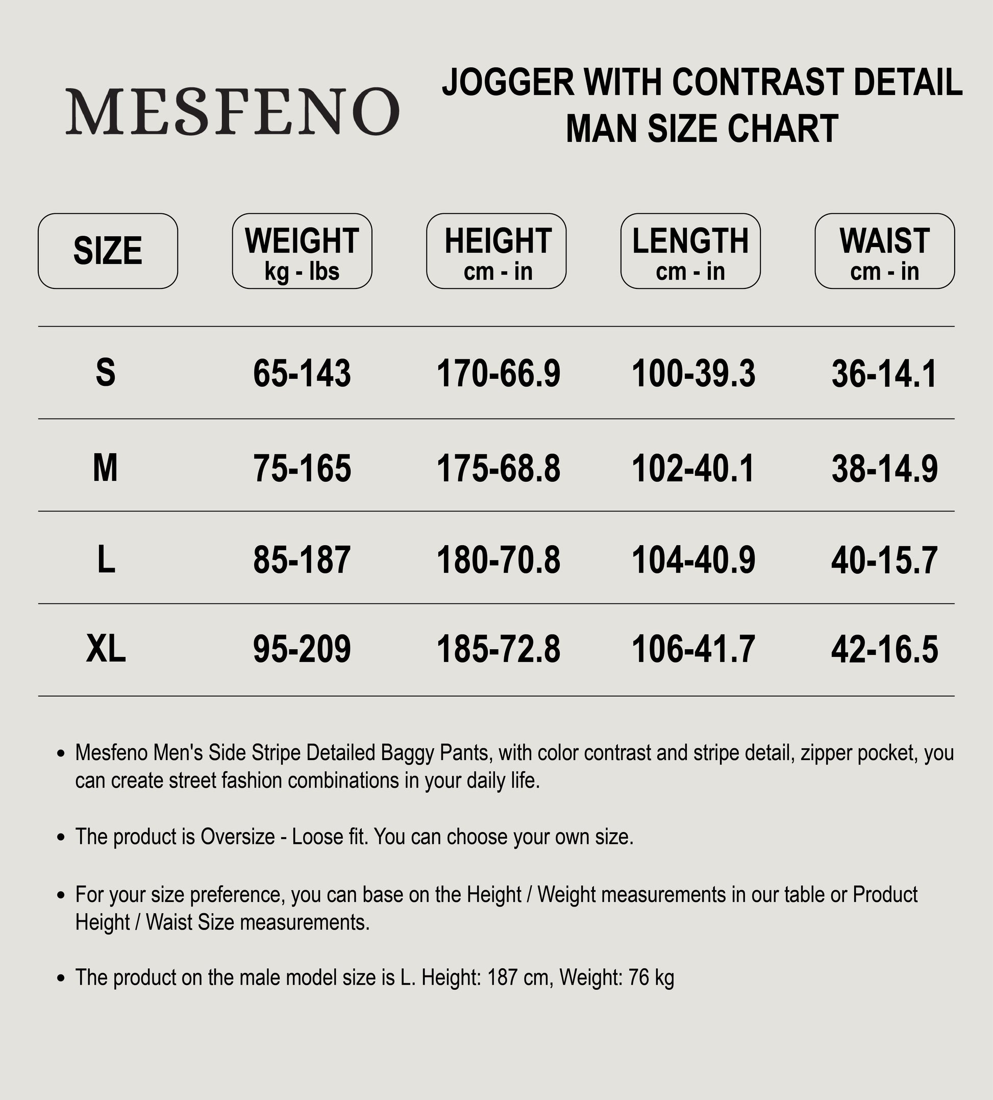 Mesfeno Men's Oversized Sweatshirt with Contrast Sleeve Detail