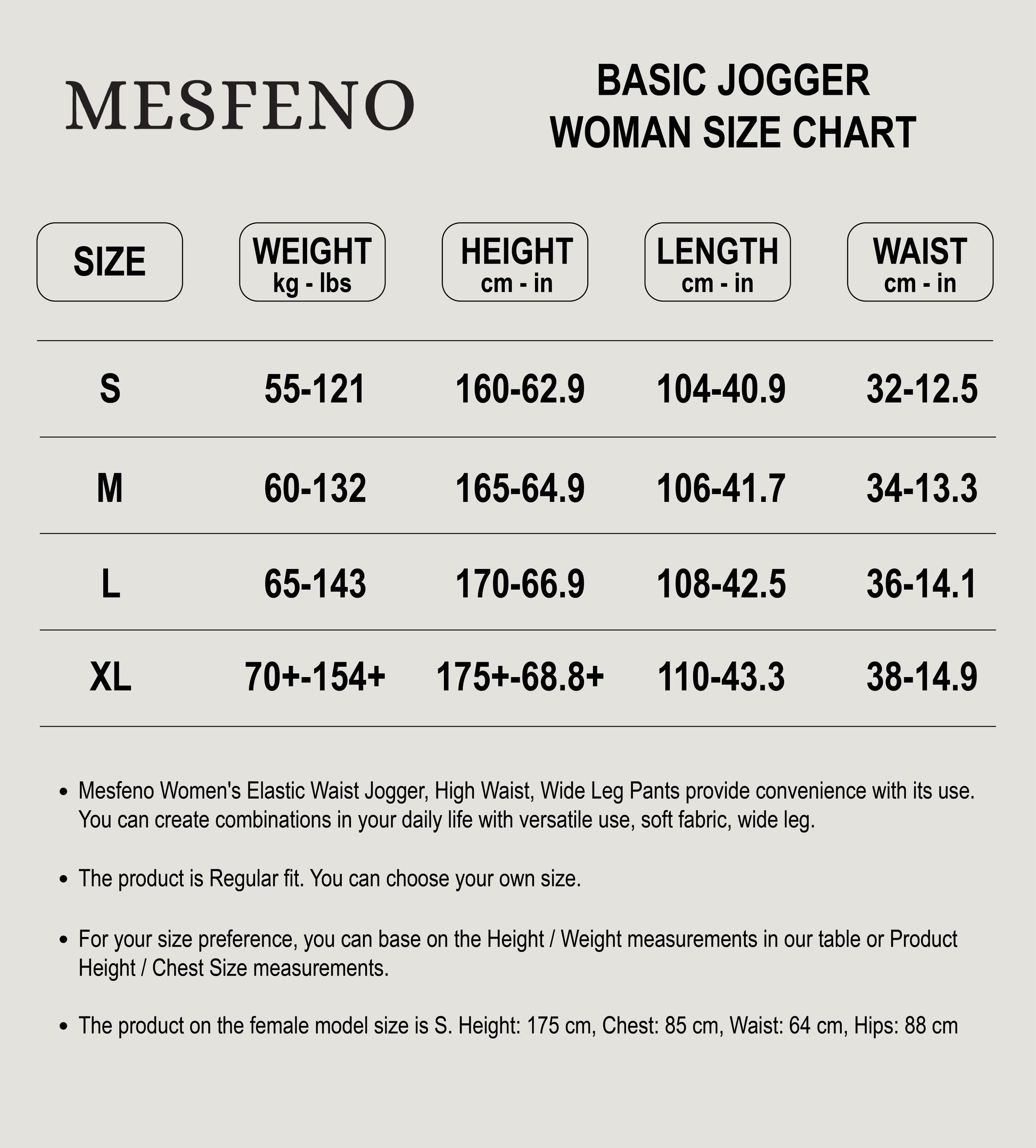 Mesfeno Women's Elastic Waist Jogger  Pants