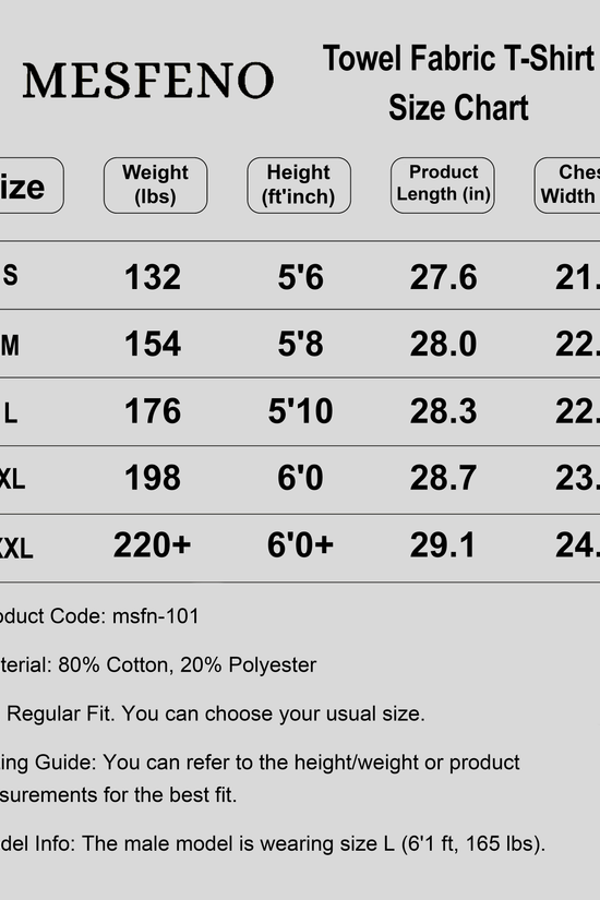 Terry Fabric Regular Fit Crew Neck T-Shirt