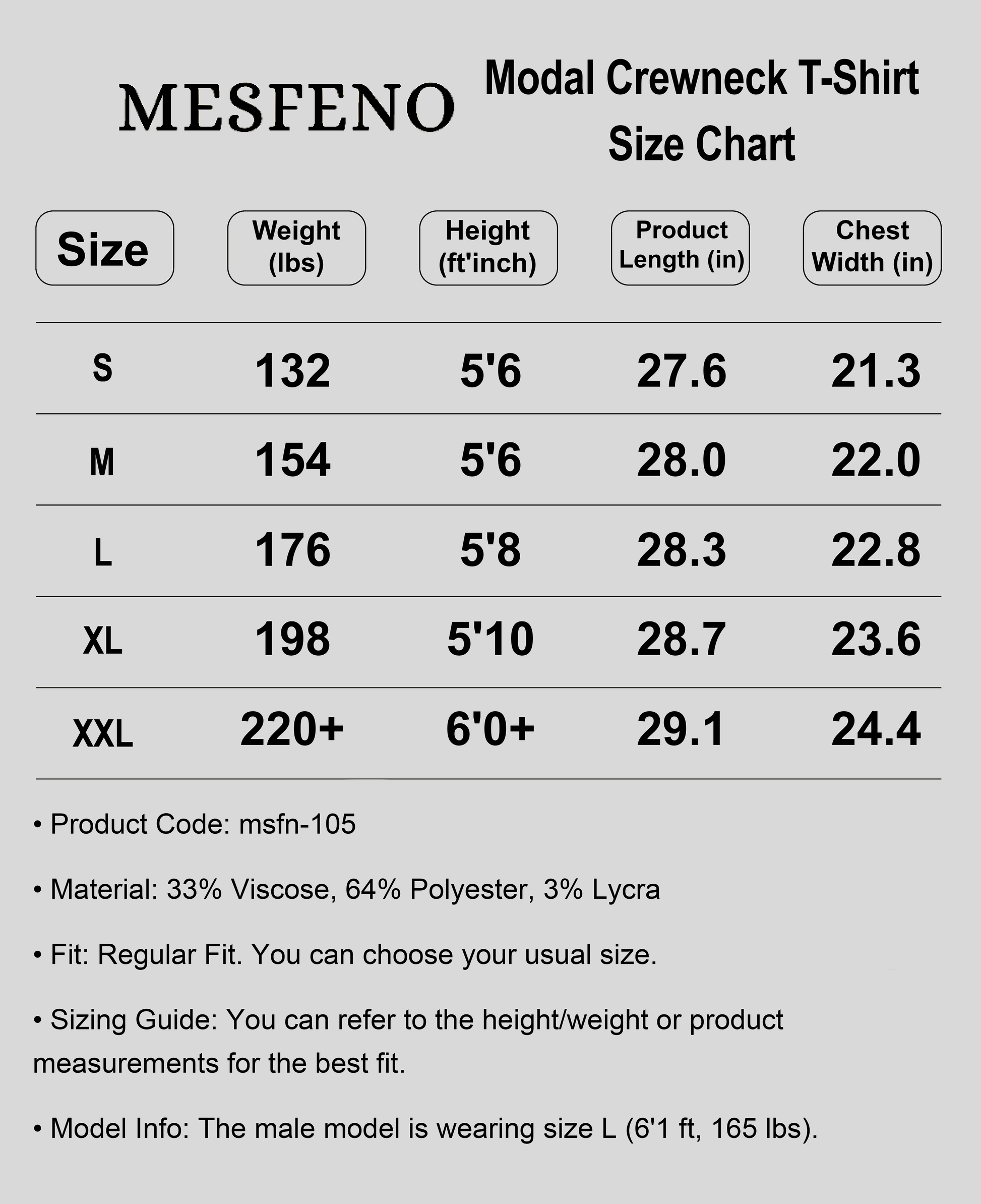 Modal Fabric Regular Fit Crew Neck T-Shirt
