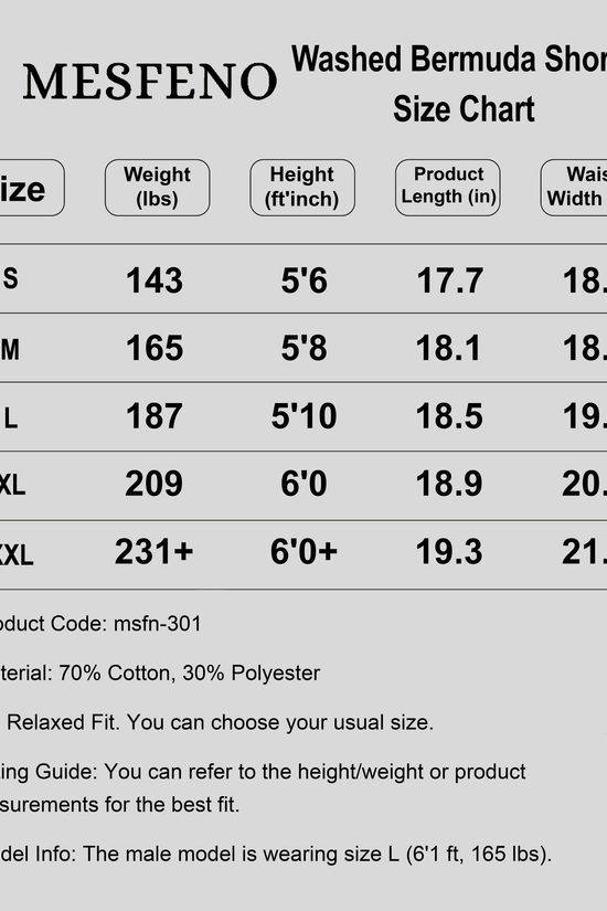 3-Ply Effect Washed Bermuda Men's Shorts