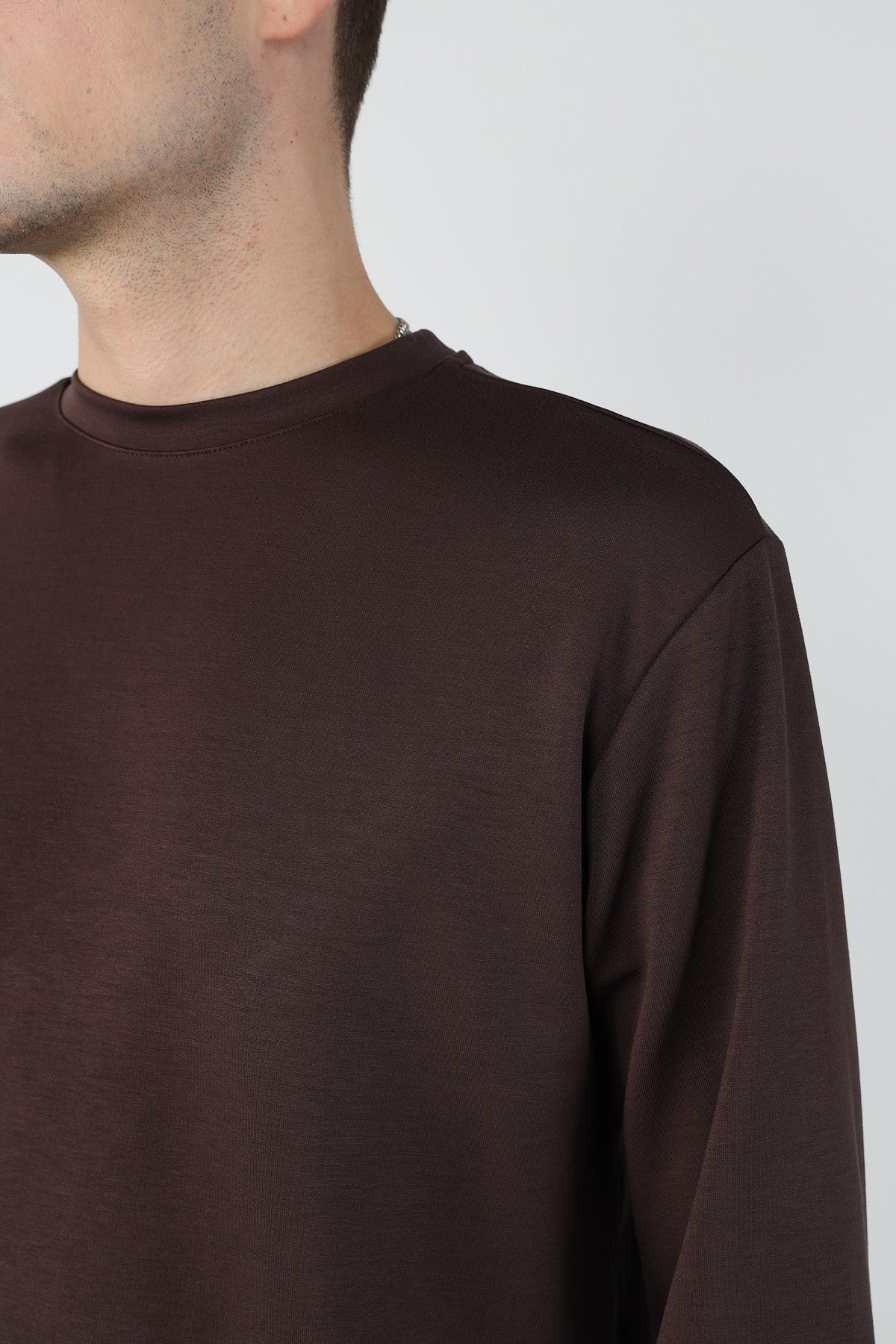 Regular Flexible Modal Fabric Mens Sweatshirt