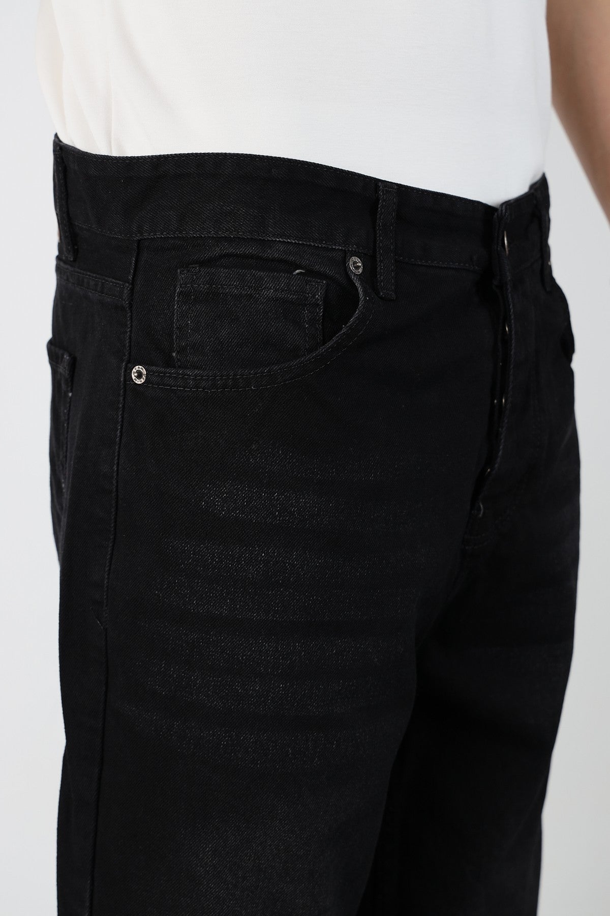 Mens Denim Baggy Trousers